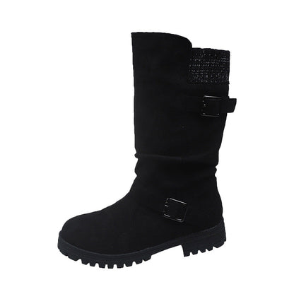 👢 50% OFF MAINTENANT ! 🔥 Bottes en Daim Chica pour Femmes - Style Européen & Semelle Antidérapante, Confort Toute la Journée 🍂✨