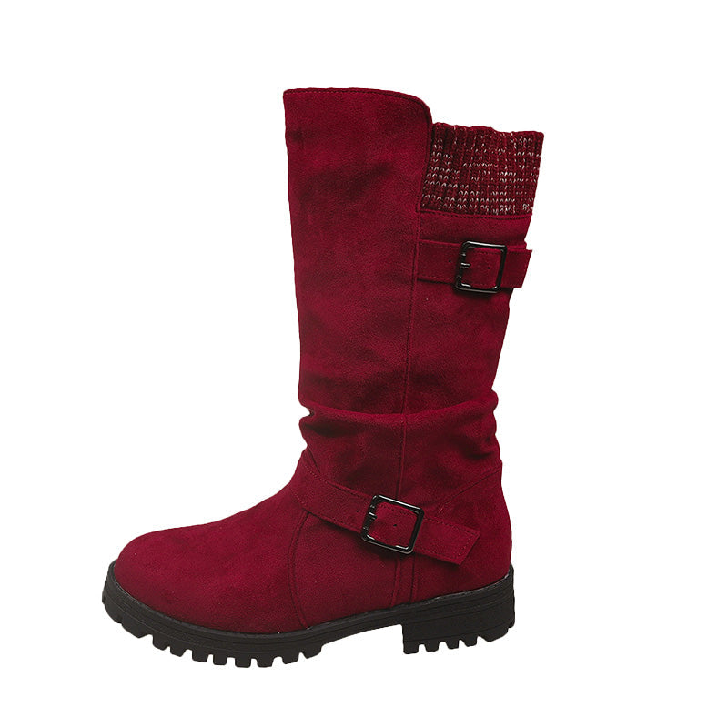 👢 50% OFF MAINTENANT ! 🔥 Bottes en Daim Chica pour Femmes - Style Européen & Semelle Antidérapante, Confort Toute la Journée 🍂✨