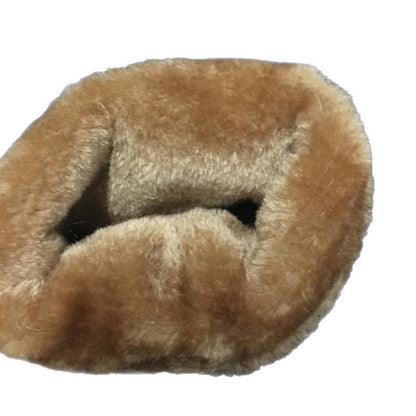 Bottes de neige mi-mollet pour femmes avec bordure en peluche