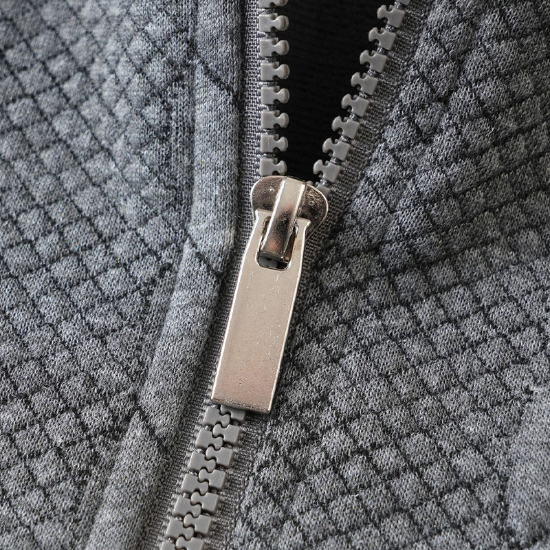 🔥Offres spéciales-Pull-over décontracté à demi-zip et à torsades pour homme