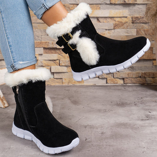 🥾 Black Friday : 52 % de réduction ! Chaussures de randonnée hiver – Doublure en fourrure, semelle antidérapante & fermeture éclair latérale ❄️🔥