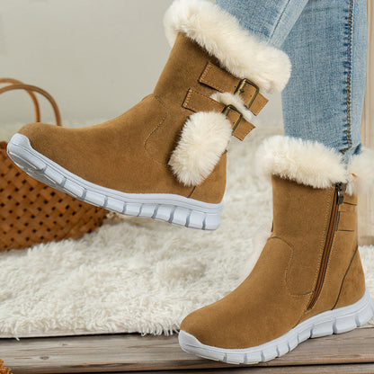 🥾 Black Friday : 52 % de réduction ! Chaussures de randonnée hiver – Doublure en fourrure, semelle antidérapante & fermeture éclair latérale ❄️🔥