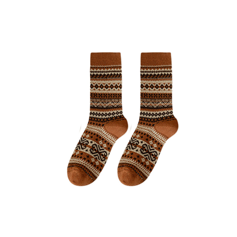 🌹Dernier jour ❤️ Achetez-en 1, obtenez-en 2 gratuits🌹Chaussettes style rétro ethnique