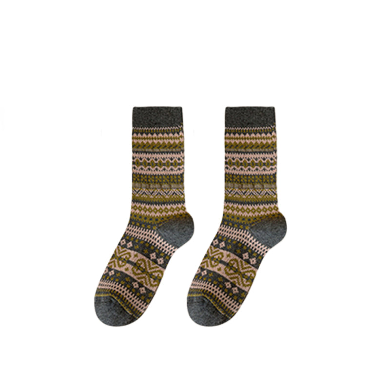 🌹Dernier jour ❤️ Achetez-en 1, obtenez-en 2 gratuits🌹Chaussettes style rétro ethnique