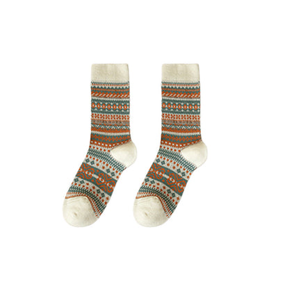 🌹Dernier jour ❤️ Achetez-en 1, obtenez-en 2 gratuits🌹Chaussettes style rétro ethnique