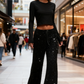 👖Pantalon Large à Paillettes Femme💥Éclat de Fête & Confort Garanti ✨