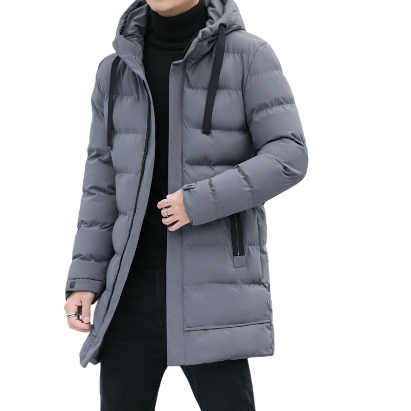 🔥Doudoune mi-longue à capuche pour homme🔥Livraison gratuite