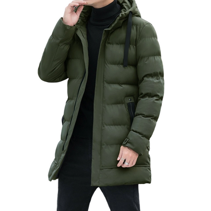 🔥Doudoune mi-longue à capuche pour homme🔥Livraison gratuite