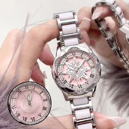 📢📢62 % de réduction !!!  💖 Montre à quartz pour femme avec strass