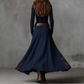 Robe vintage à col montant et boutons