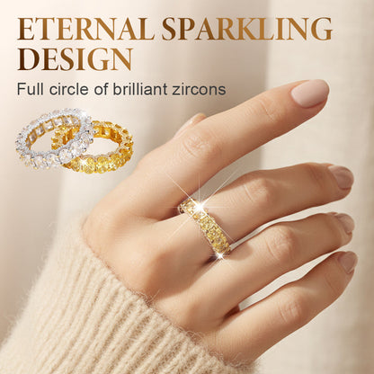 💎 50% de réduction💍Bague de mode en zircon scintillant plein cercle