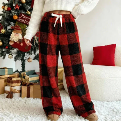 ⏳ 50% DE RÉDUCTION MAINTENANT ! 👖 Pantalon Droit Épais à Carreaux Rétro pour Femme – Coupe Classique, Tissu Doux & Confort Optimal pour Automne-Hiver 🍂