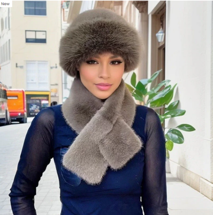 📢📢60 % de réduction !!! 🎅Écharpe d'hiver Bonnet en peluche Combinaison chaude épaissie