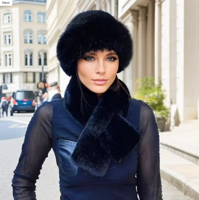 📢📢60 % de réduction !!! 🎅Écharpe d'hiver Bonnet en peluche Combinaison chaude épaissie