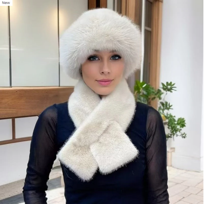 📢📢60 % de réduction !!! 🎅Écharpe d'hiver Bonnet en peluche Combinaison chaude épaissie