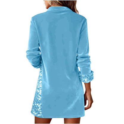 Robe élégante ornée de sequins pour femme
