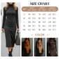 🎁Élégante robe moulante à col roulé et manches longues