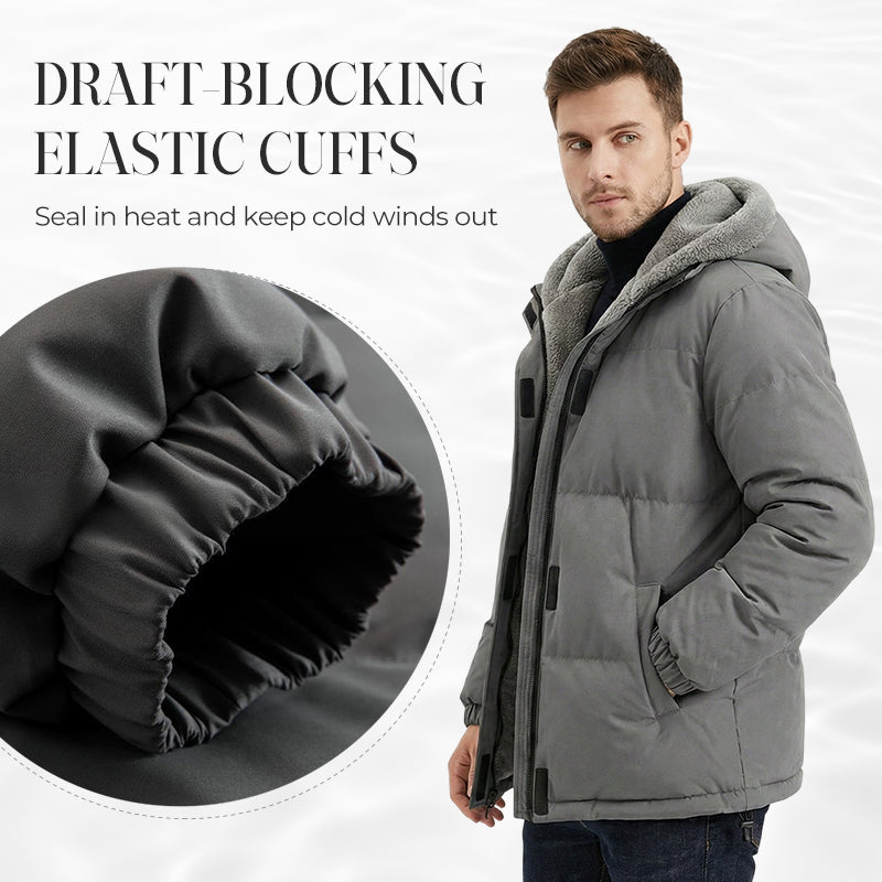Manteau à capuche pour homme, résistant au froid et au vent, avec doublure thermique 【LIVRAISON GRATUITE】