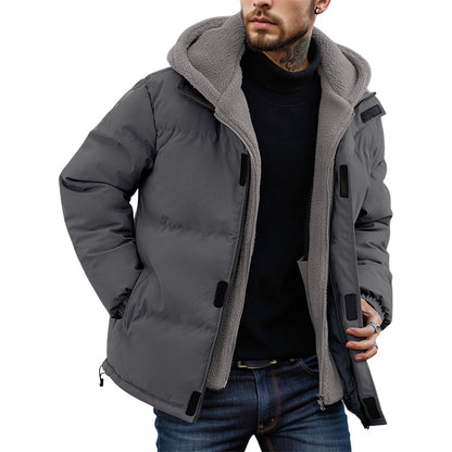 Manteau à capuche pour homme, résistant au froid et au vent, avec doublure thermique 【LIVRAISON GRATUITE】
