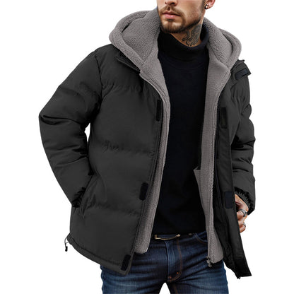 Manteau à capuche pour homme, résistant au froid et au vent, avec doublure thermique 【LIVRAISON GRATUITE】