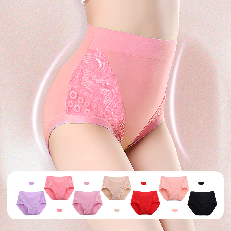 (Achetez 5, obtenez 5 gratuits) Culottes à Taille Haute Anti-fuite en Coton et Taille Plus