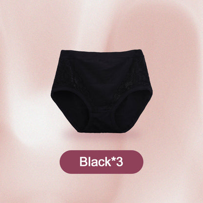 (Achetez 5, obtenez 5 gratuits) Culottes à Taille Haute Anti-fuite en Coton et Taille Plus