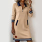 👑Nouveau produit - 50 % de réduction👗Robe à col et manches longues pour femme😍