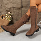 Bottes Hauteur Genou pour Femme avec Fermeture Éclair Latérale