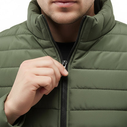 Veste légère en coton uni couleur chaude