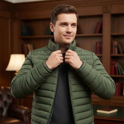 Veste légère en coton uni couleur chaude