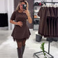 Mini Robe pour Femme Scintillante à Manches Courtes et Dentelle | Élégante et Brillante
