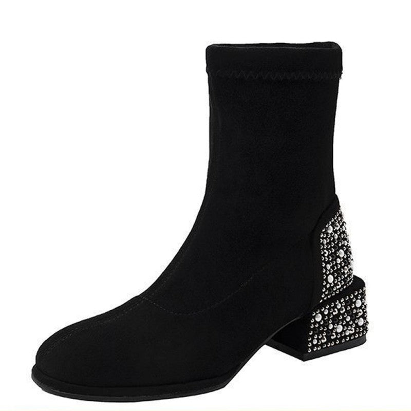 👢 50 % DE RÉDUCTION – POUR UNE DURÉE LIMITÉE SEULEMENT ! ✨ Bottines élégantes, brillantes et stylées pour femmes
