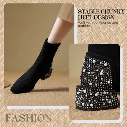 👢 50 % DE RÉDUCTION – POUR UNE DURÉE LIMITÉE SEULEMENT ! ✨ Bottines élégantes, brillantes et stylées pour femmes