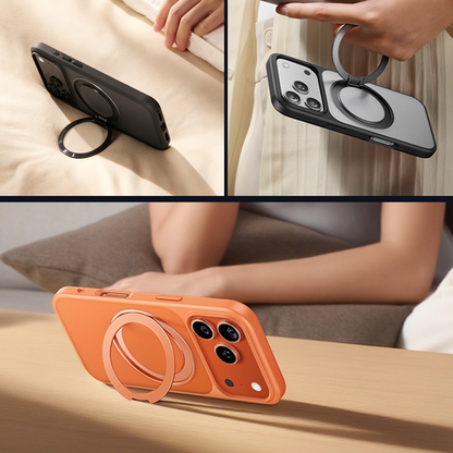 Coque de protection pour téléphone avec support à anneau magnétique rotatif