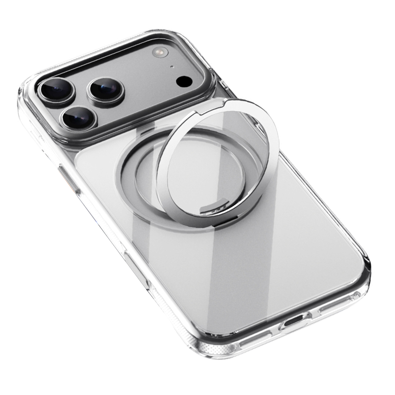 Coque de protection pour téléphone avec support à anneau magnétique rotatif
