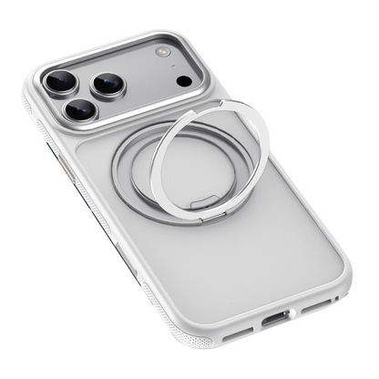 Coque de protection pour téléphone avec support à anneau magnétique rotatif