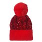 📢50% DE RÉDUCTION✨Bonnet d’Hiver à Pompon & Paillettes Scintillantes – Fausse Fourrure Douce, Ajustement Élastique & Éclat Festif Instantané⚡