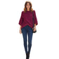 Pull en maille à manches chauve-souris pour femme