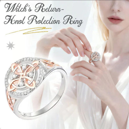 📢📢65 % de réduction !!! ⏰Bague Zirconium au Nœud Celtique - L'Alliance Élégante des Deux Tons
