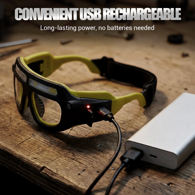 📢📢50 % DE RÉDUCTION !!✨Lampe frontale LED rechargeable pour lunettes