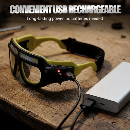 📢📢50 % DE RÉDUCTION !!✨Lampe frontale LED rechargeable pour lunettes