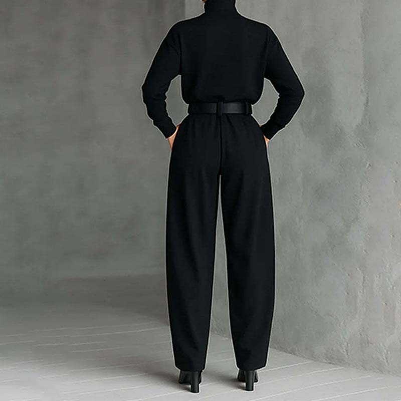 👚 60% DE RÉDUCTION ! 🎉 Ensemble Femme Col Roulé – Élégant, Confortable & Coupe Moderne 👖📦