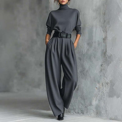 👚 60% DE RÉDUCTION ! 🎉 Ensemble Femme Col Roulé – Élégant, Confortable & Coupe Moderne 👖📦