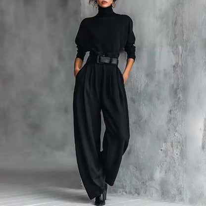 👚 60% DE RÉDUCTION ! 🎉 Ensemble Femme Col Roulé – Élégant, Confortable & Coupe Moderne 👖📦