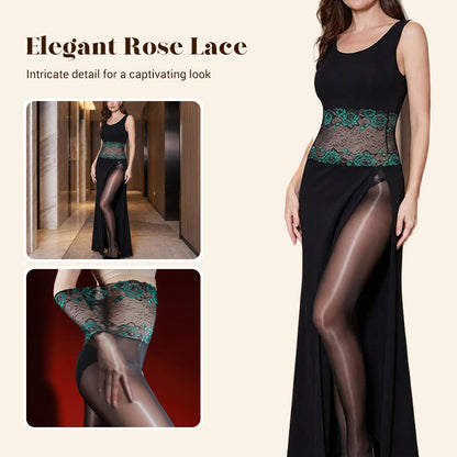 📢📢50 % de réduction !! ⏰ Lot Avantageux : Bas en Dentelle 8D – Look Brillant, Confort Doux & Idéal pour Cadeau 💝