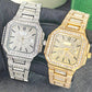 Montre carrée en strass