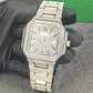 Montre carrée en strass