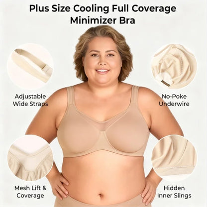 ❄️60 % de réduction ! Soutien-gorge grande taille – Armatures souples, bonnets ultra-fins & tulle élégant pour un confort toute la journée 💖🩲
