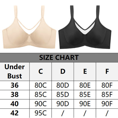 ❄️60 % de réduction ! Soutien-gorge grande taille – Armatures souples, bonnets ultra-fins & tulle élégant pour un confort toute la journée 💖🩲