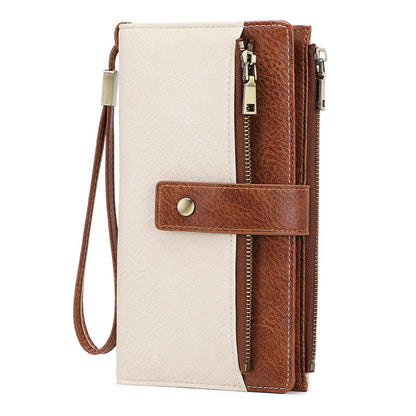 🏆 Vente flash 60 % de réduction ⚡ Portefeuille à trois volets pour femme, style rétro, avec protection RFID